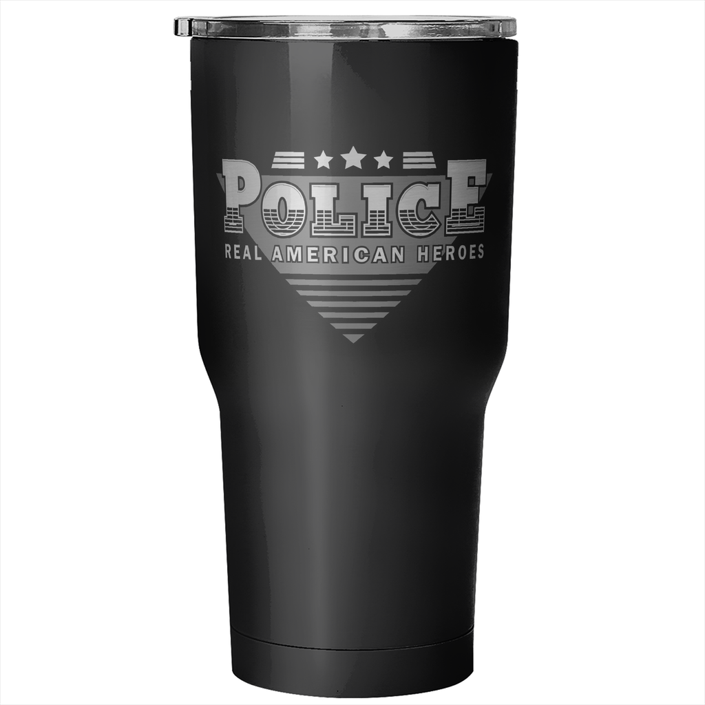 Police Real American Heroes Tumbler