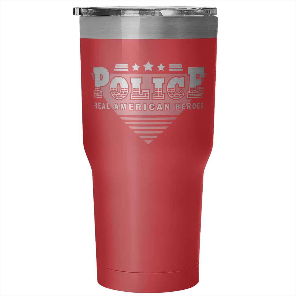 Police Real American Heroes Tumbler
