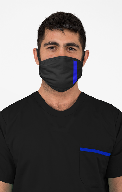 Thin Blue Line Face Mask with BONUS 10 x PM 2.5 Filters