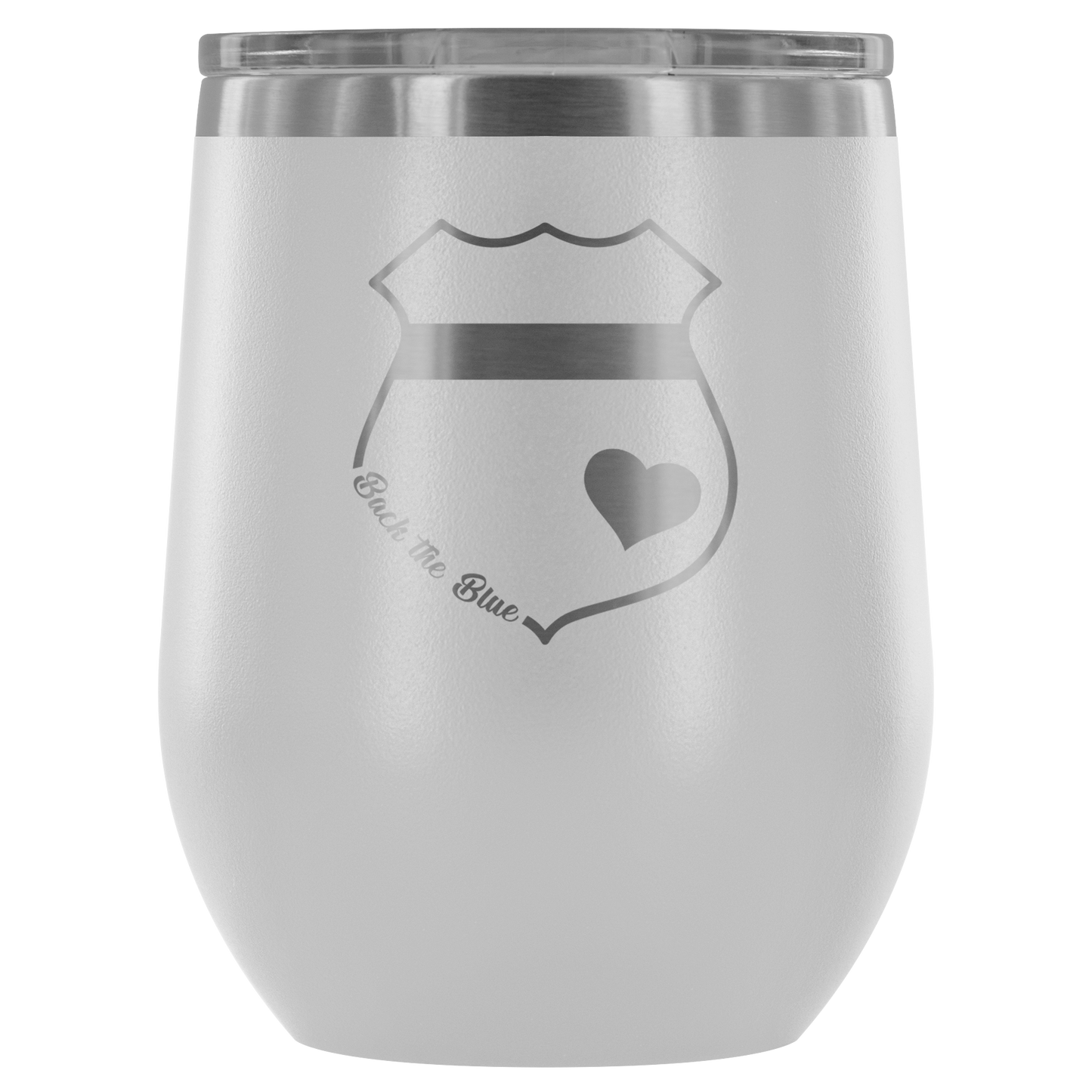 Back the Blue Wine Tumbler