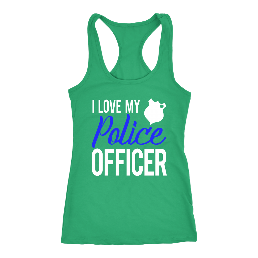 Women's I Love My Police Officer Tank Top