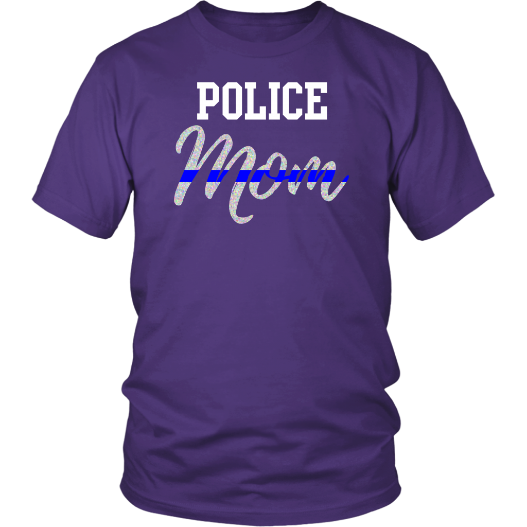 Thin Blue Line Police Mom Shirts and Hoodies