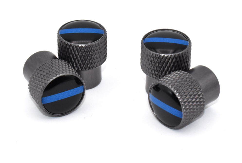 Thin Blue Line Valve Caps