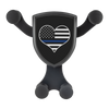 Thin Blue Line Heart Gravitis - Wireless Car Charger