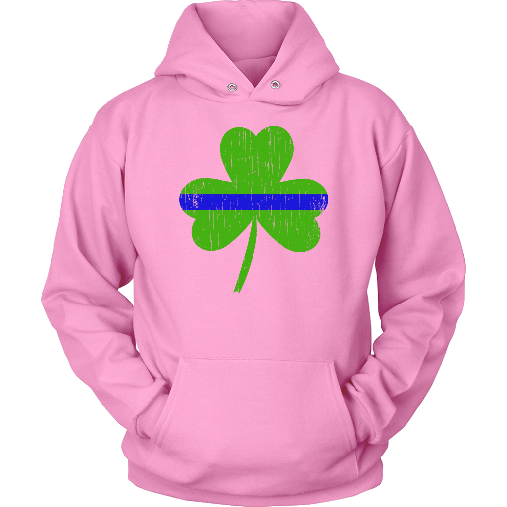 Thin Blue Line Shamrock Shirts & Hoodies