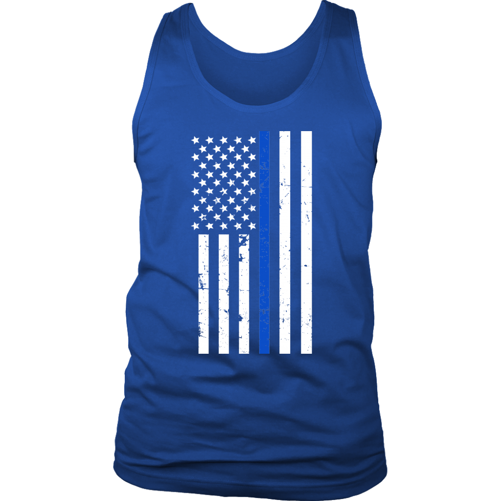Men's Thin Blue Line Flag Tank Top