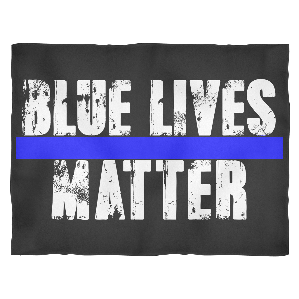 Blue Lives Matter Fleece Blanket