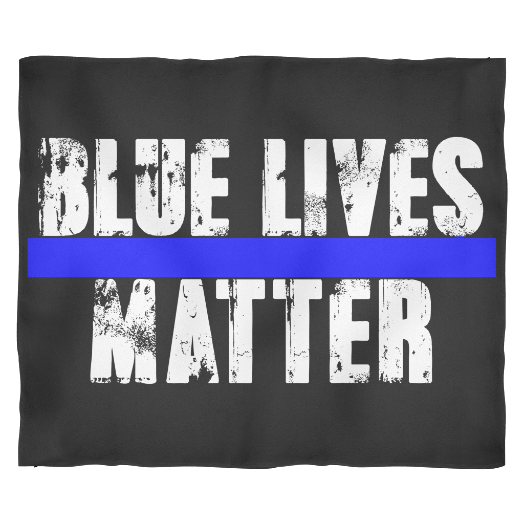 Blue Lives Matter Fleece Blanket