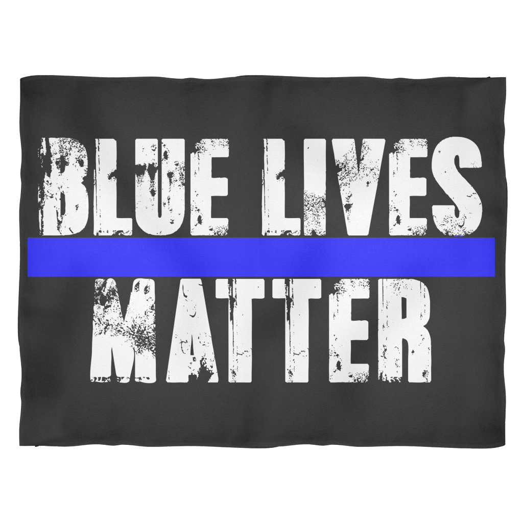 Blue Lives Matter Fleece Blanket