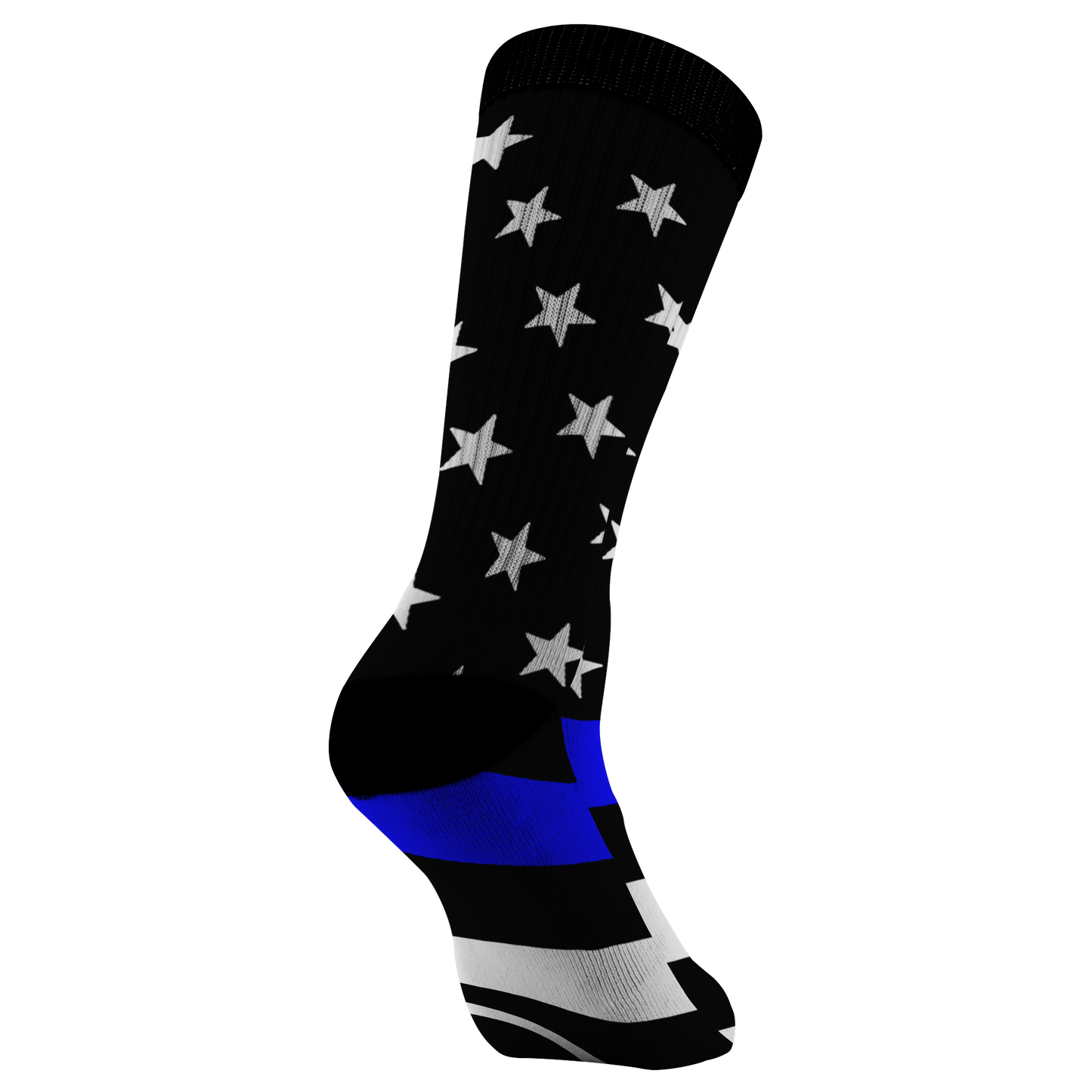 Thin Blue Line American Flag Socks