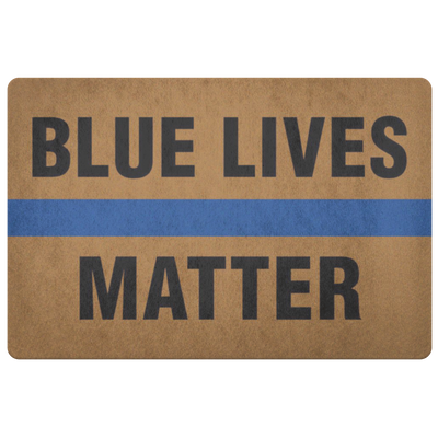 Blue Lives Matter Doormat