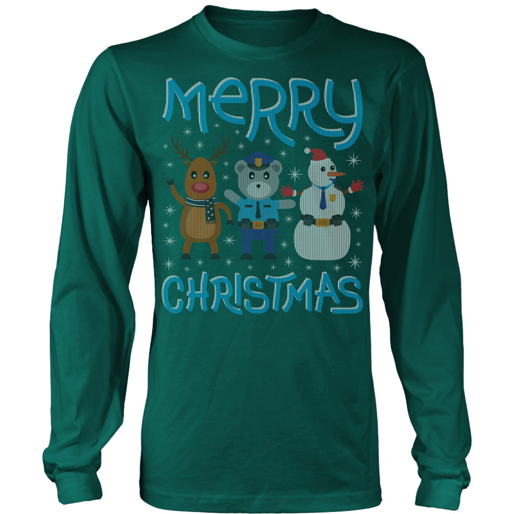 Deer Police Bear Snowman Ugly Christmas Shirts & Sweaters