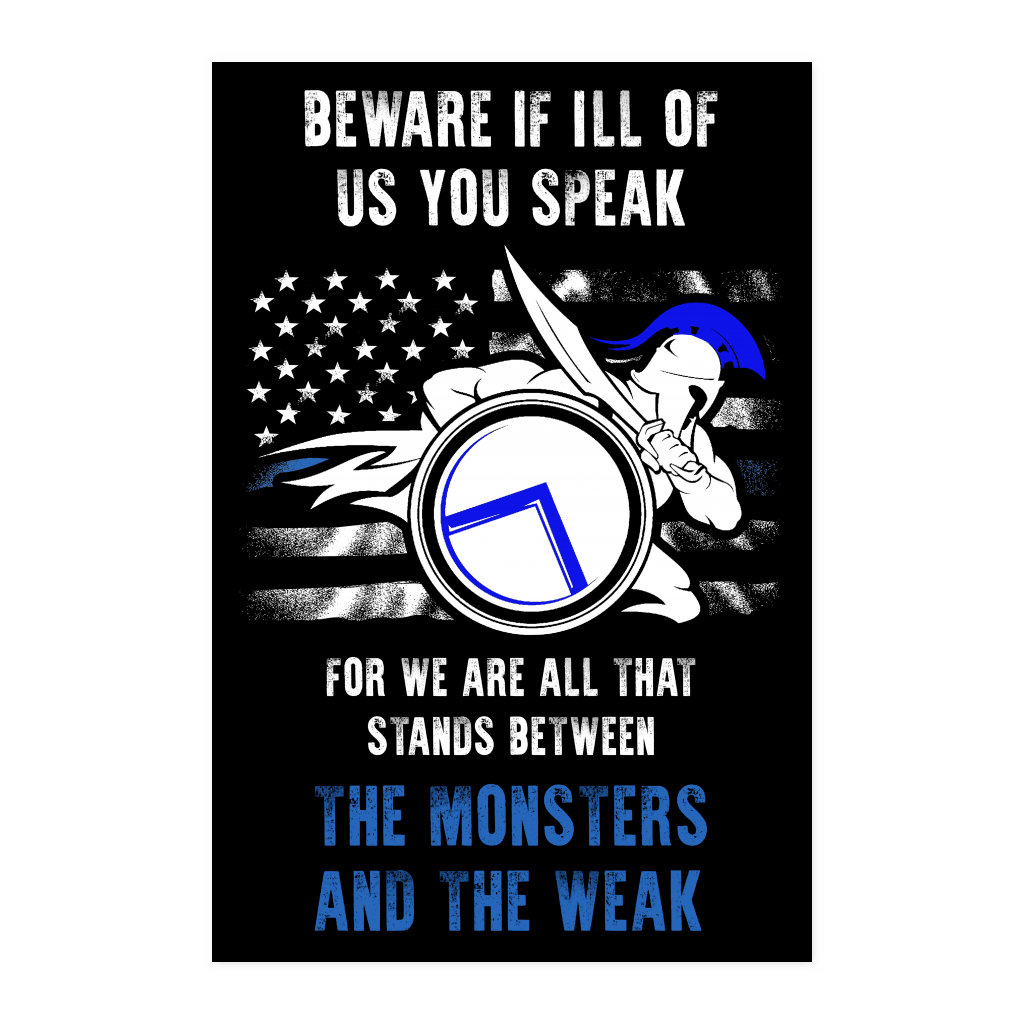 Beware If ill Of Us You Speak Poster