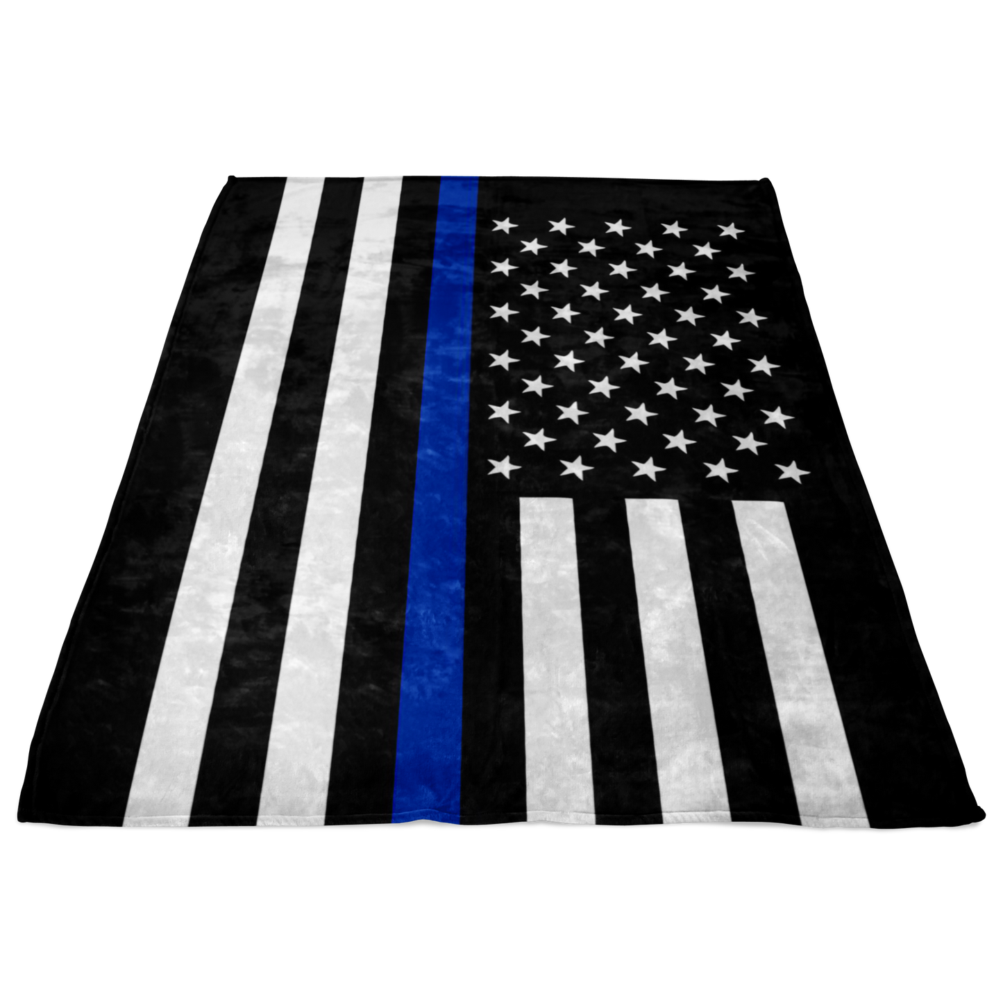 Thin Blue Line American Flag Blanket