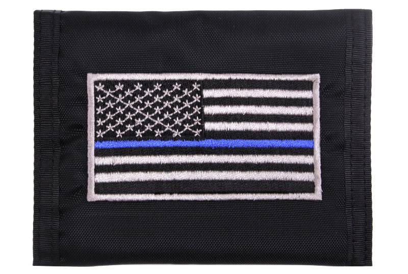 Thin Blue Line Flag Nylon Commando Wallet
