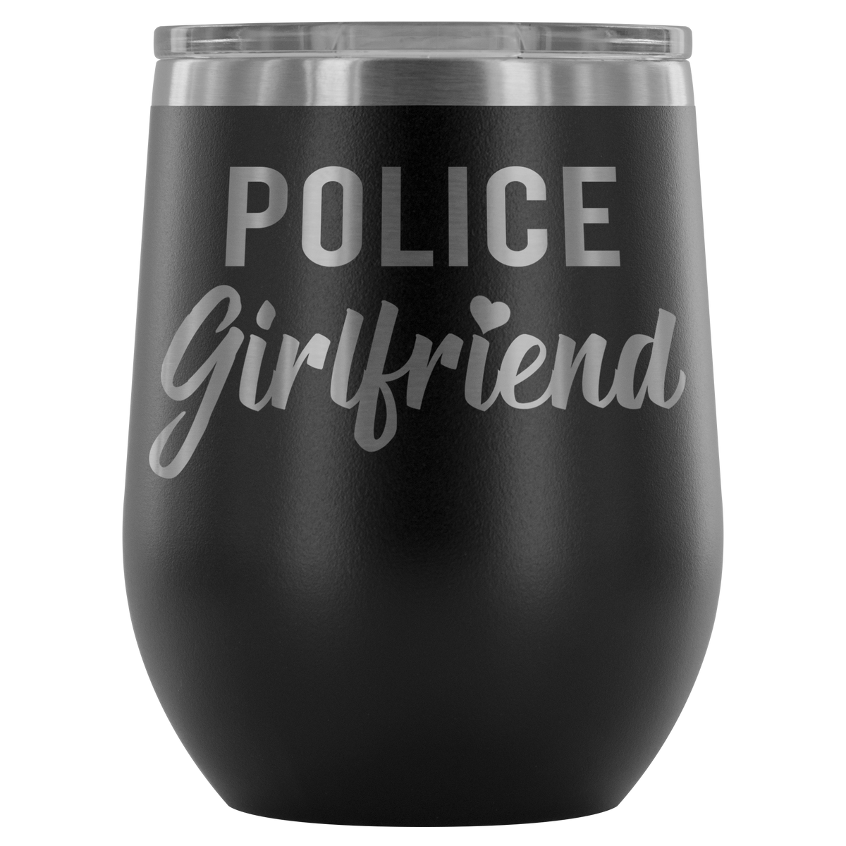 Police Girlfriend Wine Tumbler
