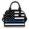 Thin Blue Line American Flag Shoulder Bag