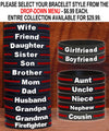 THIN RED LINE Silicone Family Bracelets for Loved Ones