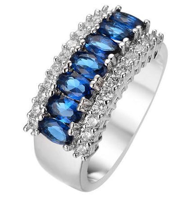 Majestic Blue Sapphire Gemstone Ring