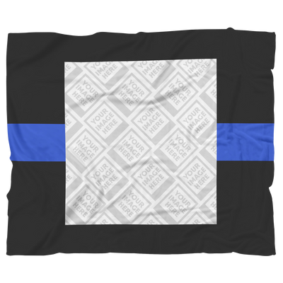 THIN BLUE LINE Personalized Blanket FRAME
