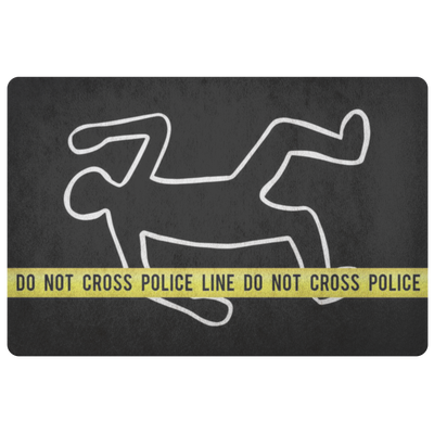 Do Not Cross Police Line Doormat