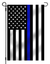 Thin Blue Line American Garden Flag 12.5 x 18 inches with or without Garden Pole