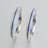 Thin Blue Line Stainless Steel Hoop Earrings