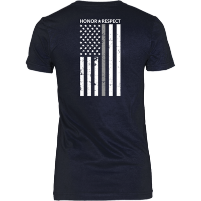 THIN SILVER LINE FLAG HONOR RESPECT SHIRTS AND HOODIES