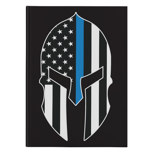 Thin Blue Line Spartan Journal Notebook - Hardcover