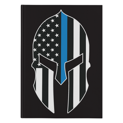 Thin Blue Line Spartan Journal Notebook - Hardcover
