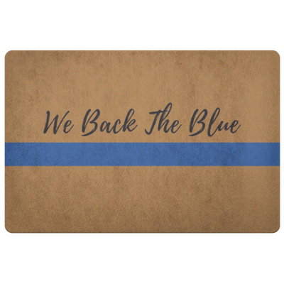 We Back The Blue Doormat