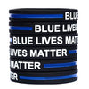 Blue Lives Matter Silicone Bracelet