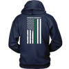 THIN GREEN LINE FLAG HONOR RESPECT SHIRTS AND HOODIES - Back design