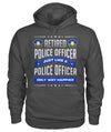Retired Police Officer Just Like A Police Officer Only Way Happier Shirts and Hoodies