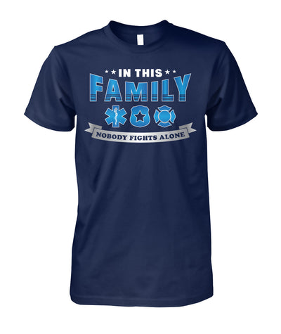 In This Family Nobody Fights Alone Shirts and Hoodies