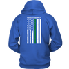 THIN GREEN LINE FLAG HONOR RESPECT SHIRTS AND HOODIES - Back design