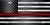 American Flag Thin RED Line Metal License Plate