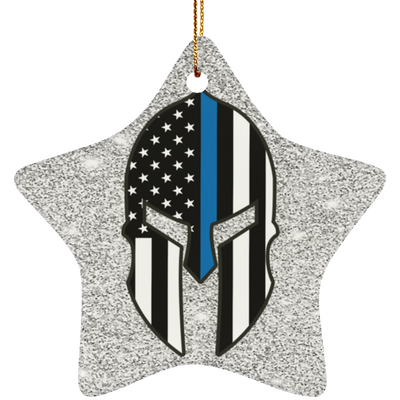 Spartan Police Christmas Ornament - One Sided
