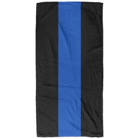 Thin Blue Line Bath Towel - 32x64