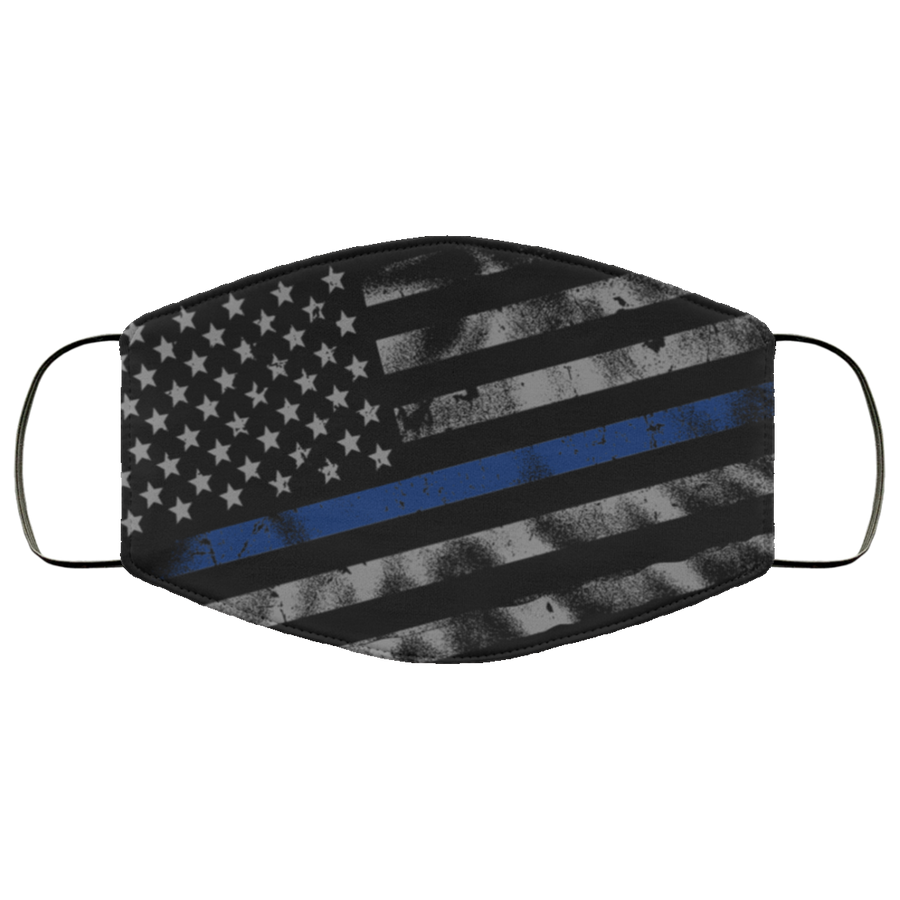 Thin Blue Line Mask, American Flag Mask, Reversible, Police Mask, Law  Enforcement Mask, and USA Flag, 2 ply, Polyester, Reusable, Washable, Thin  Blue Line Face Mask