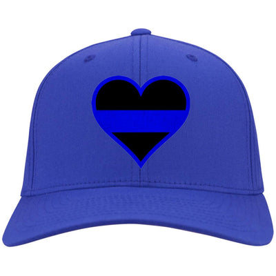 Beautiful Thin Blue Line Heart Hat