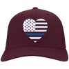Thin Blue Line Heart Flag Hat