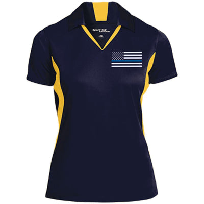Thin Blue Line Women's Flag Performance Polo Shirt