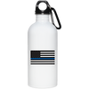 Thin Blue Line American Flag Water Bottle