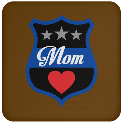 Thin Blue Line Mom Coaster