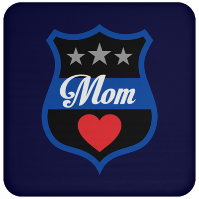 Thin Blue Line Mom Coaster