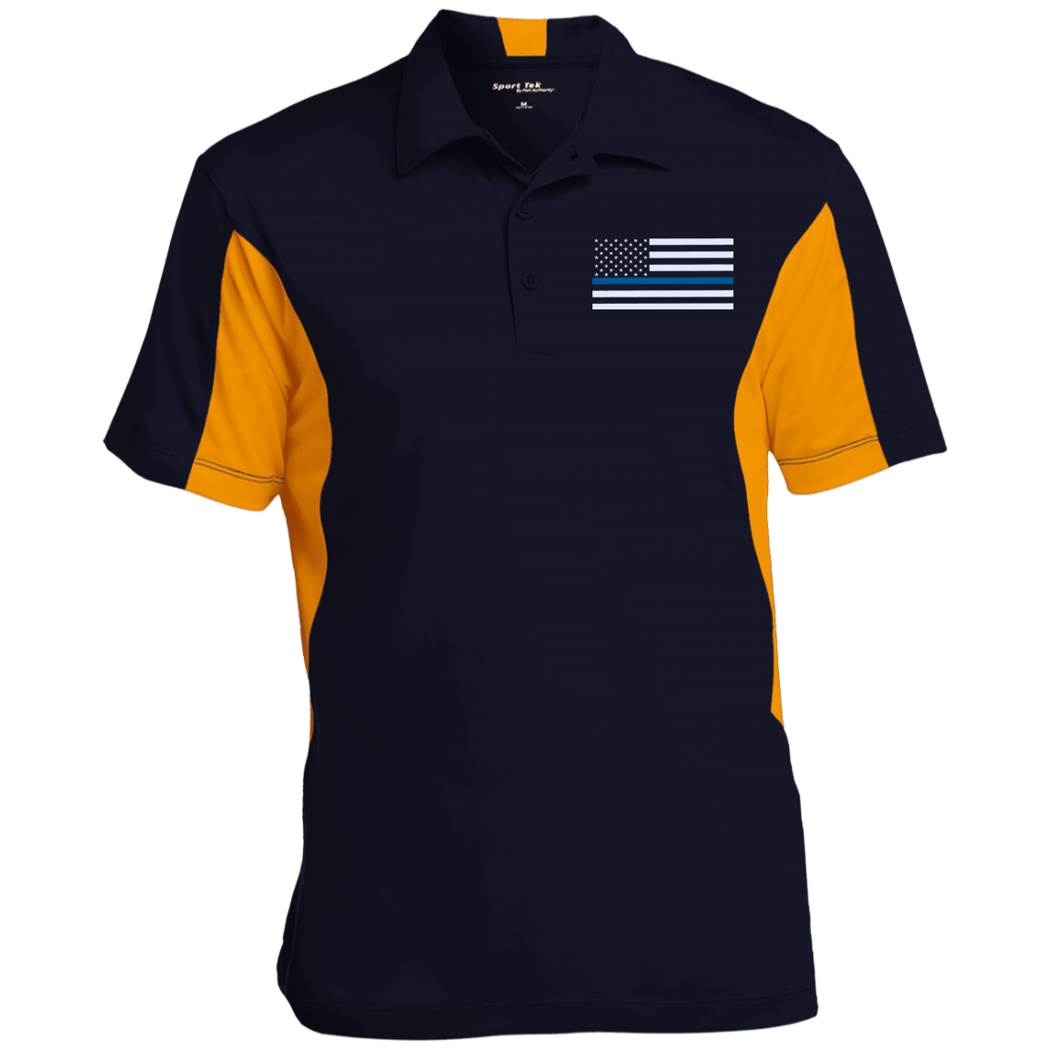 Men s Thin Blue Line Flag Performance Polo Shirt Thin Blue Line Shop