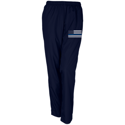 Women's Thin Blue Line Flag Sport-Tek Warm-Up Track Pants - Thin