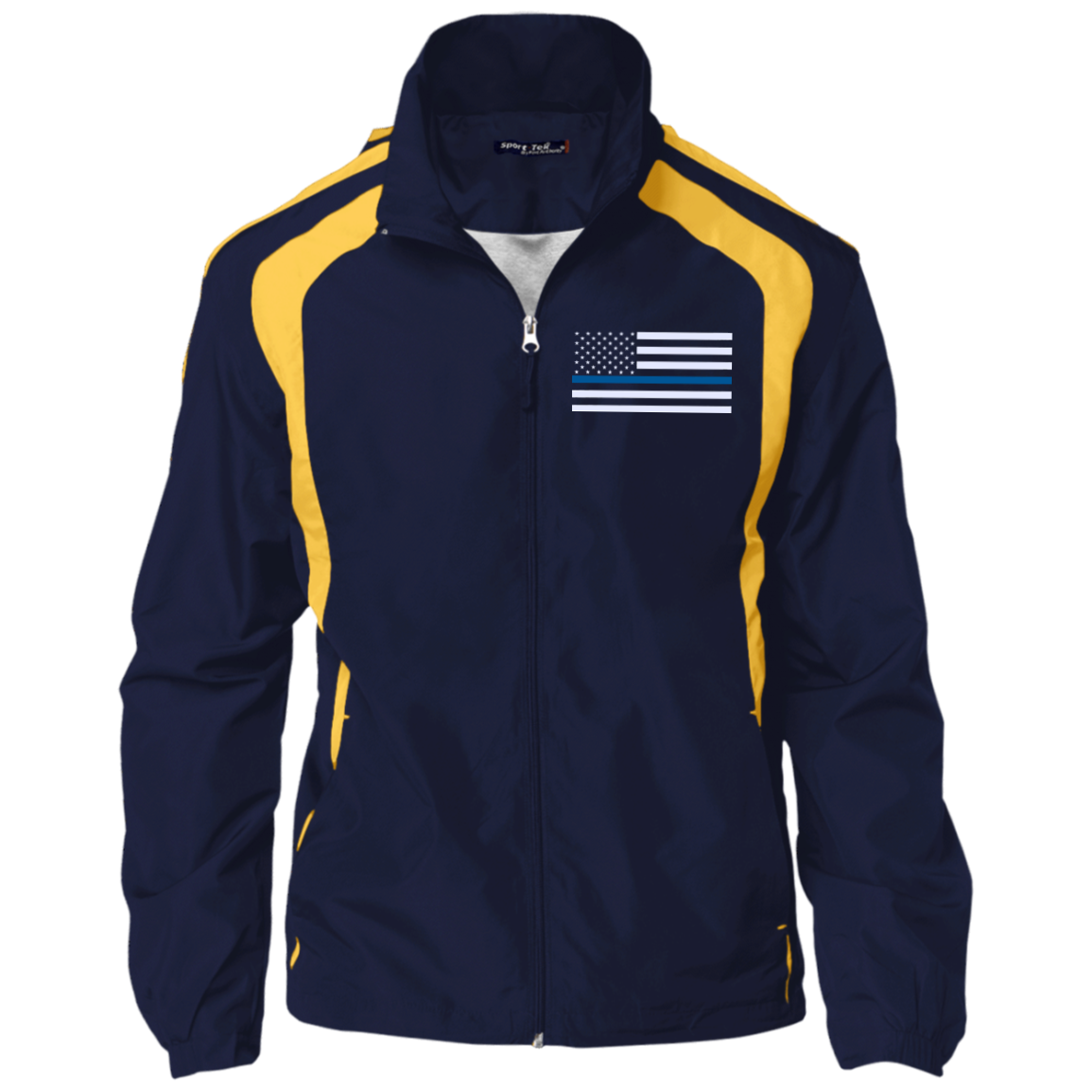 Sport tek Thin Blue Line American Flag Jacket Thin Blue Line Shop