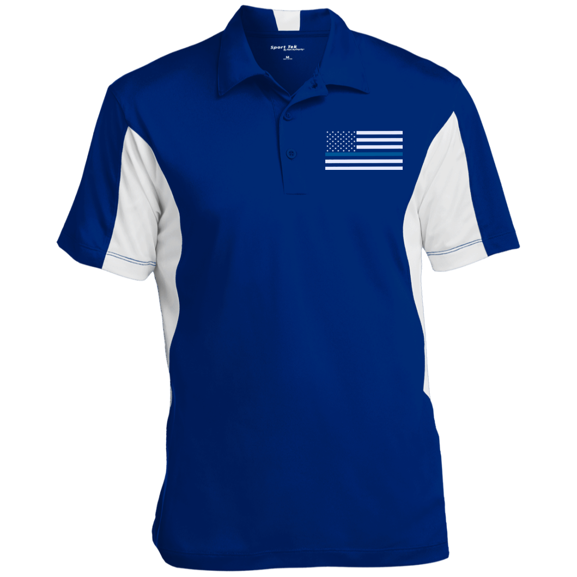 Mens Navy Blue Collar White Red Polo Shirt Short Sleeve Design Tees, $29.99